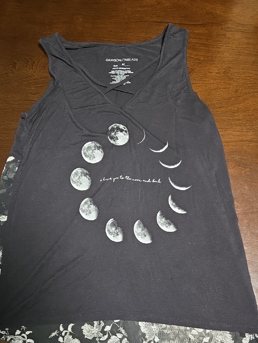 Grayson Threads Black Moon Phase V-Neck Tank